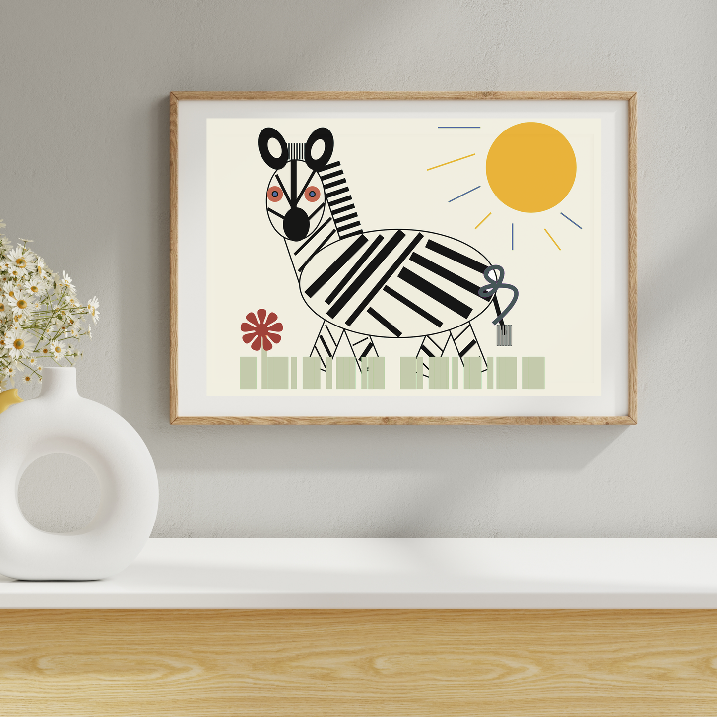 Zebra Giclée Wall Art Print