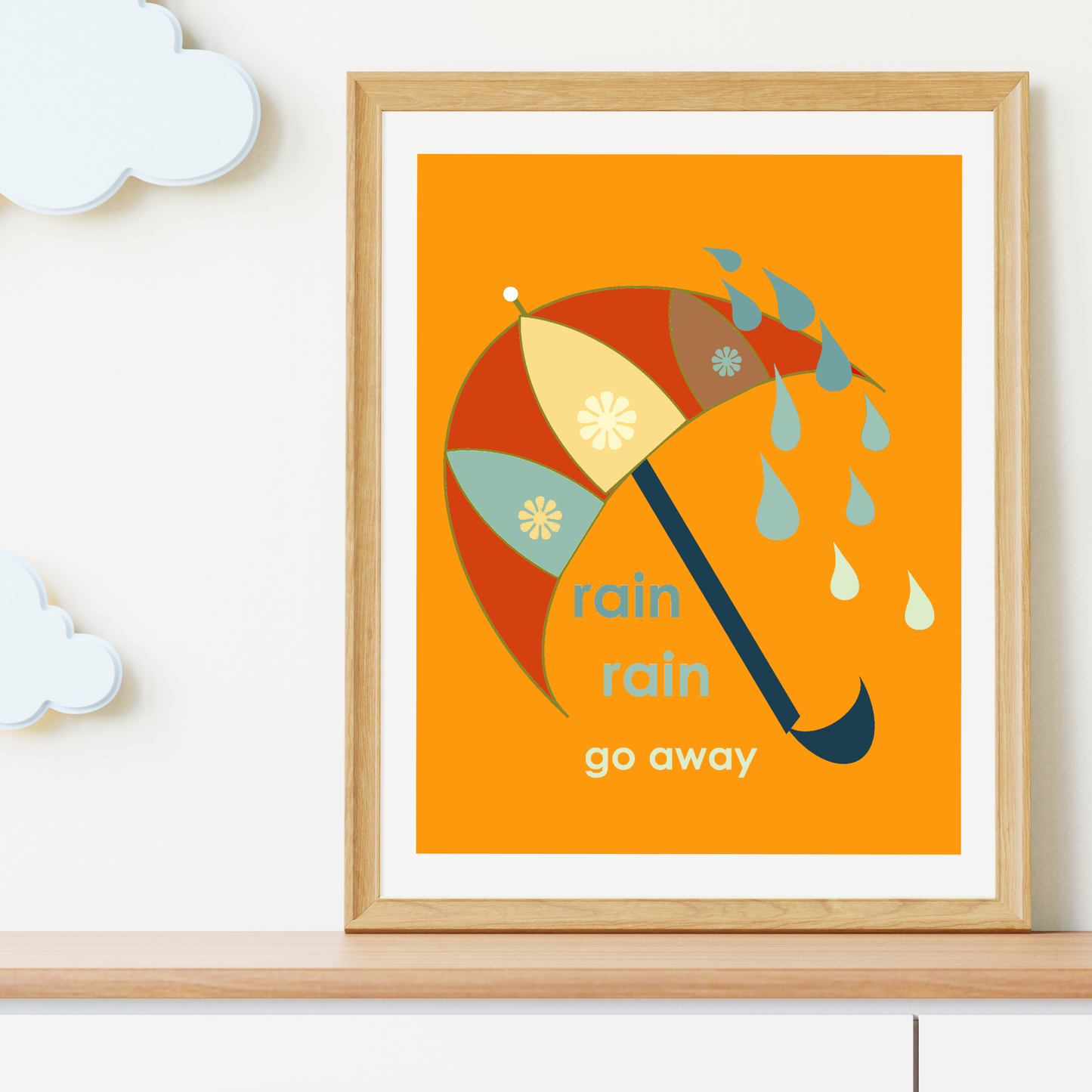 Rain Rain Go Away Giclée Wall Art Print